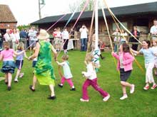 Rose and Sally's Maypole Dancing